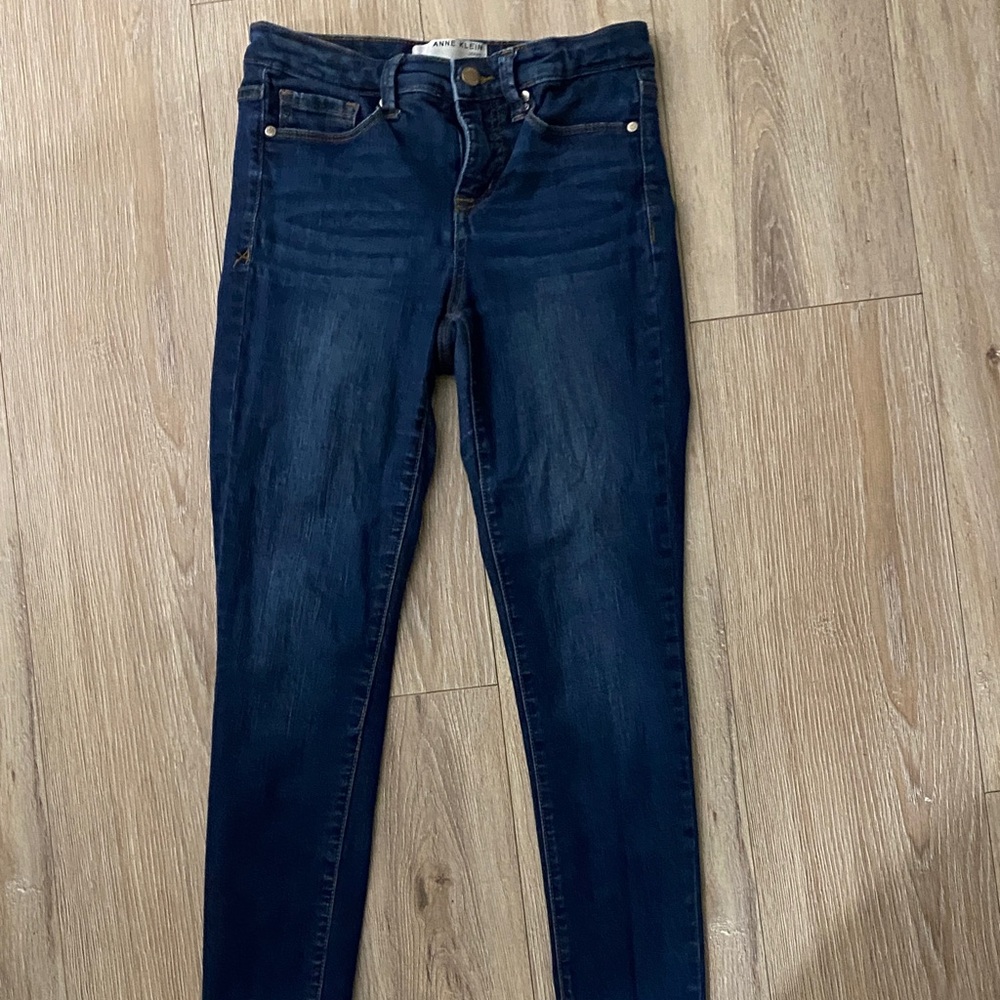 Anne Klein Deep Indigo Skinny Jeans